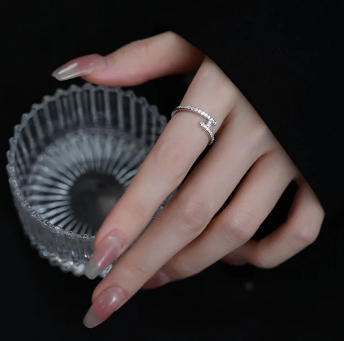 Initial 'H' Silver Signet Ring