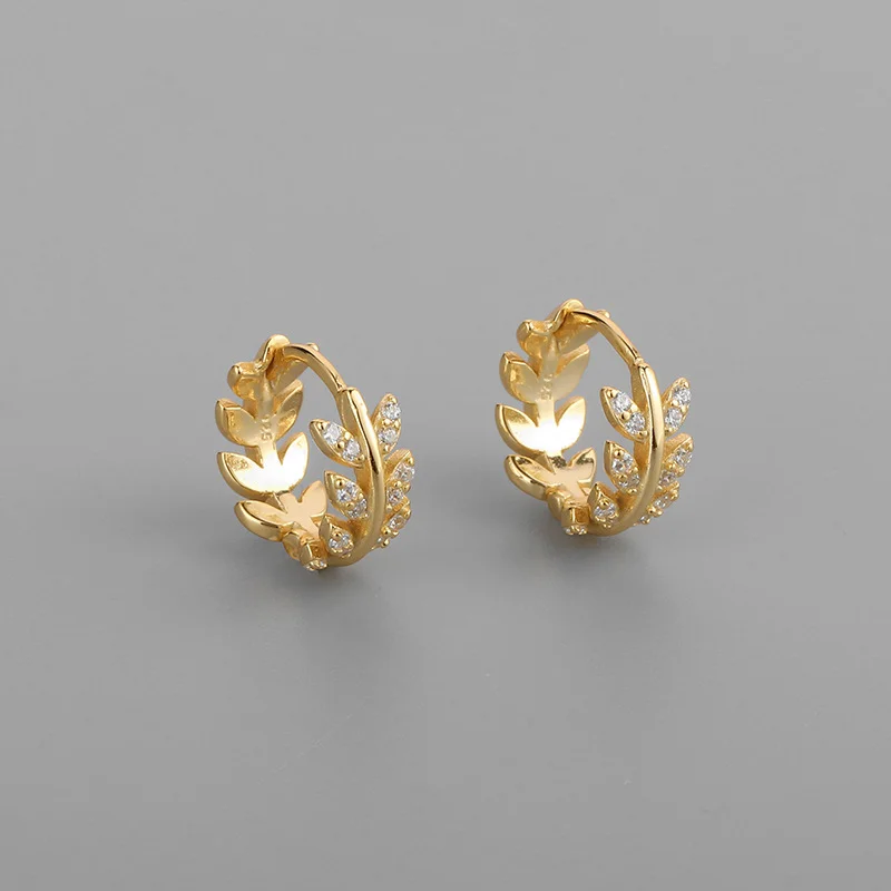 Grecian Olive Leaf Eternity Ring (Gold)