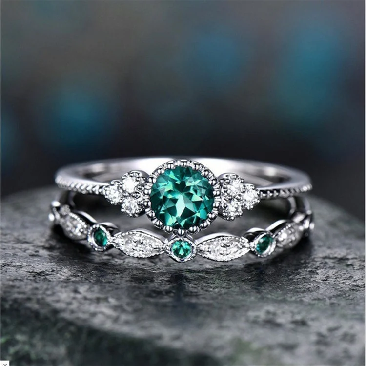 Emerald Green Cocktail Ring