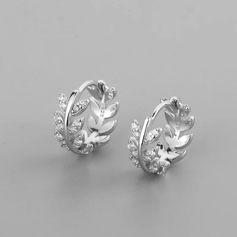 Grecian Olive Leaf Eternity Ring (Silver)