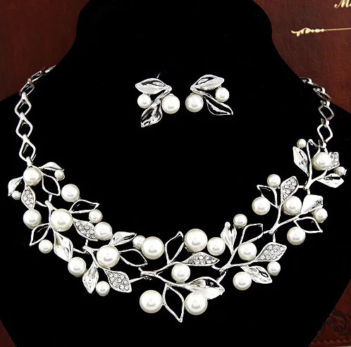 Silver Branch & Pearl Nature Set