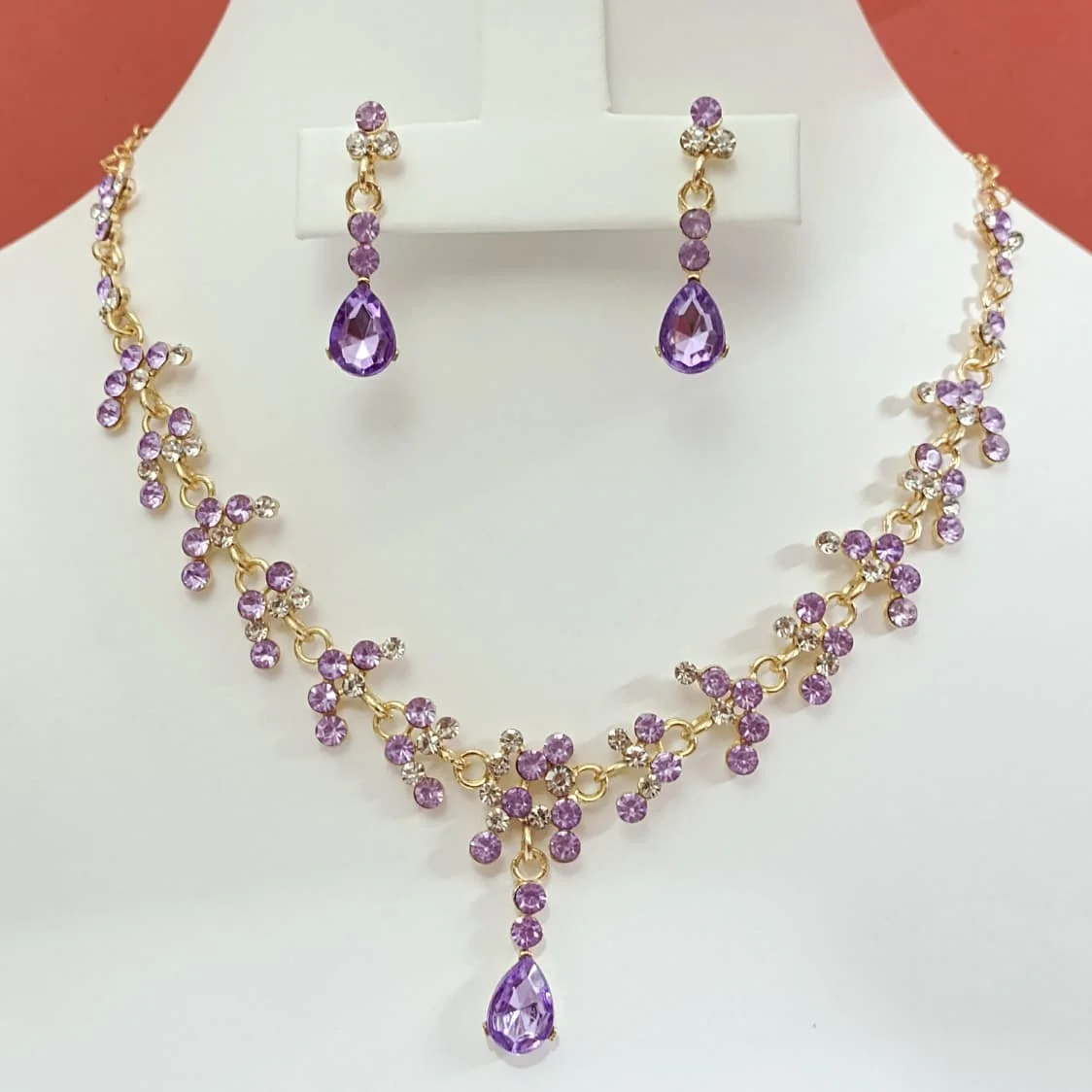 Luxury Amethyst Purple Evening Set - Image 1