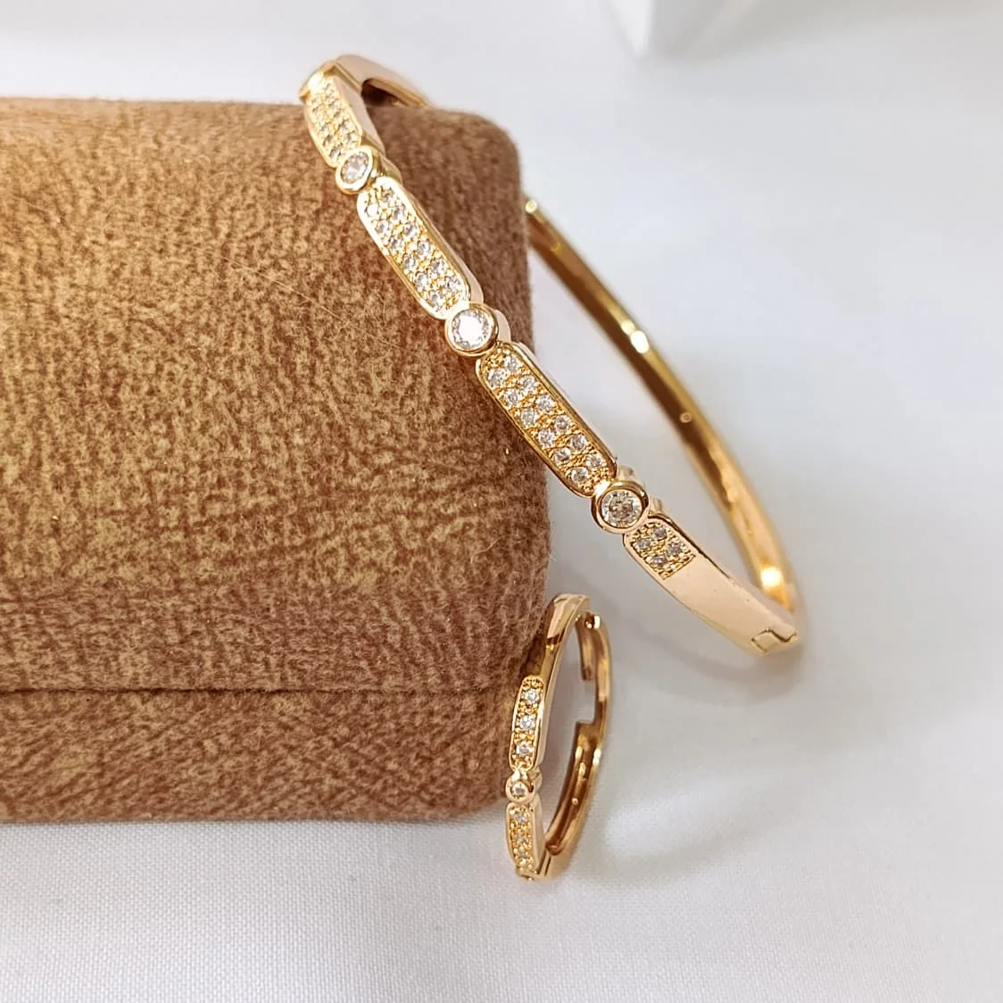 Golden Kara & Ring bangle product photo