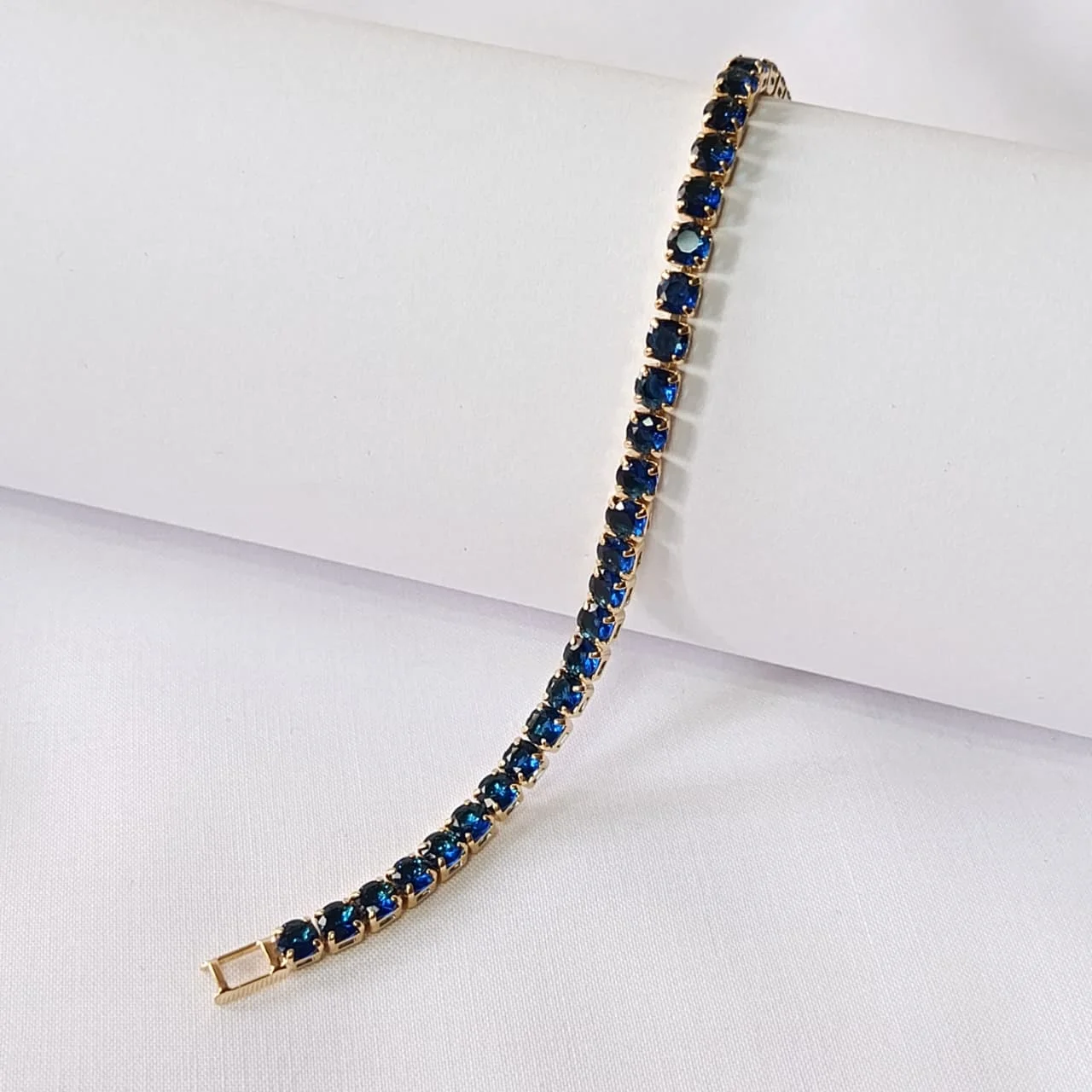 Round-Cut Crystal Tennis Bracelet, alternate product view 2