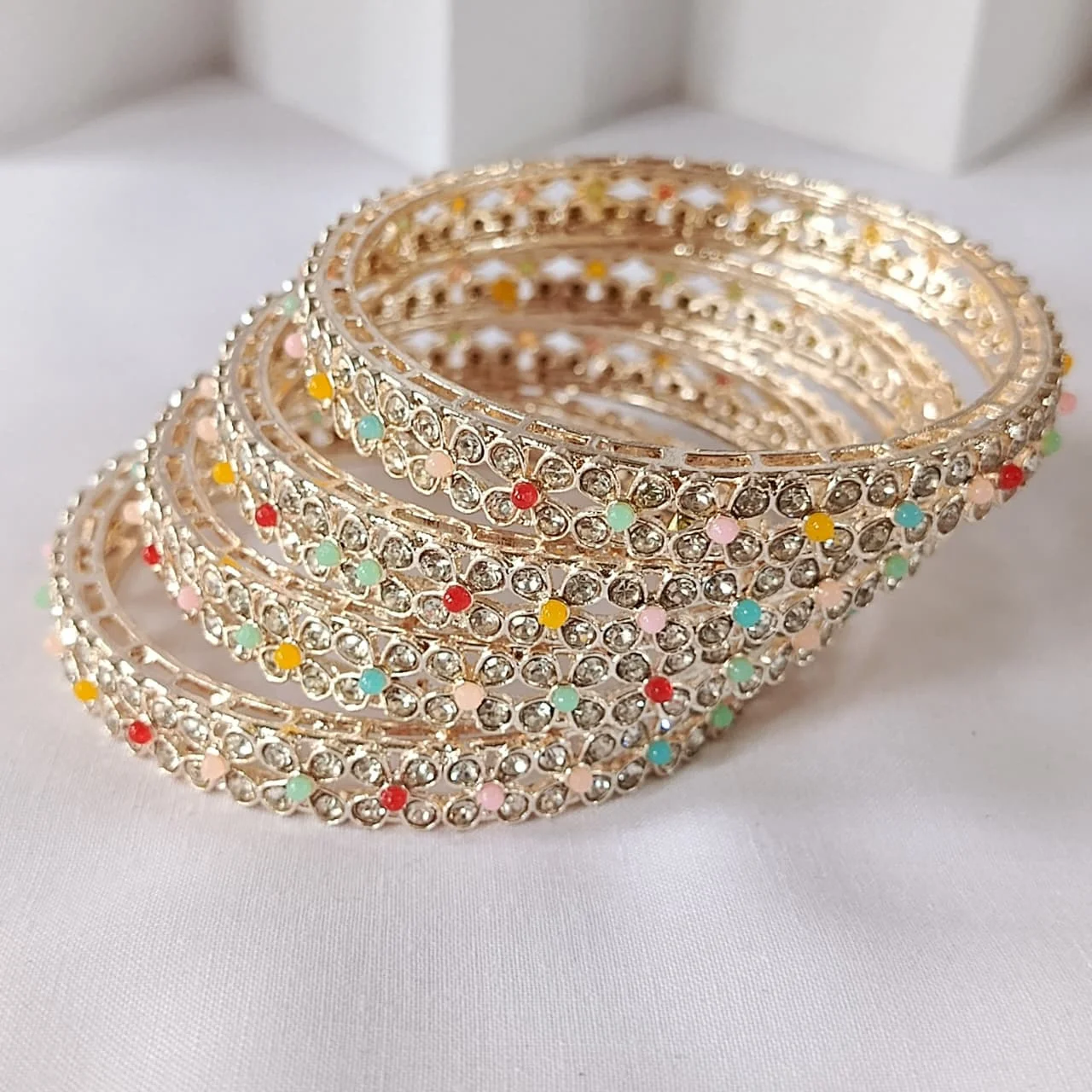 Festive Marigold Bangles - Set of 2 - Image 1