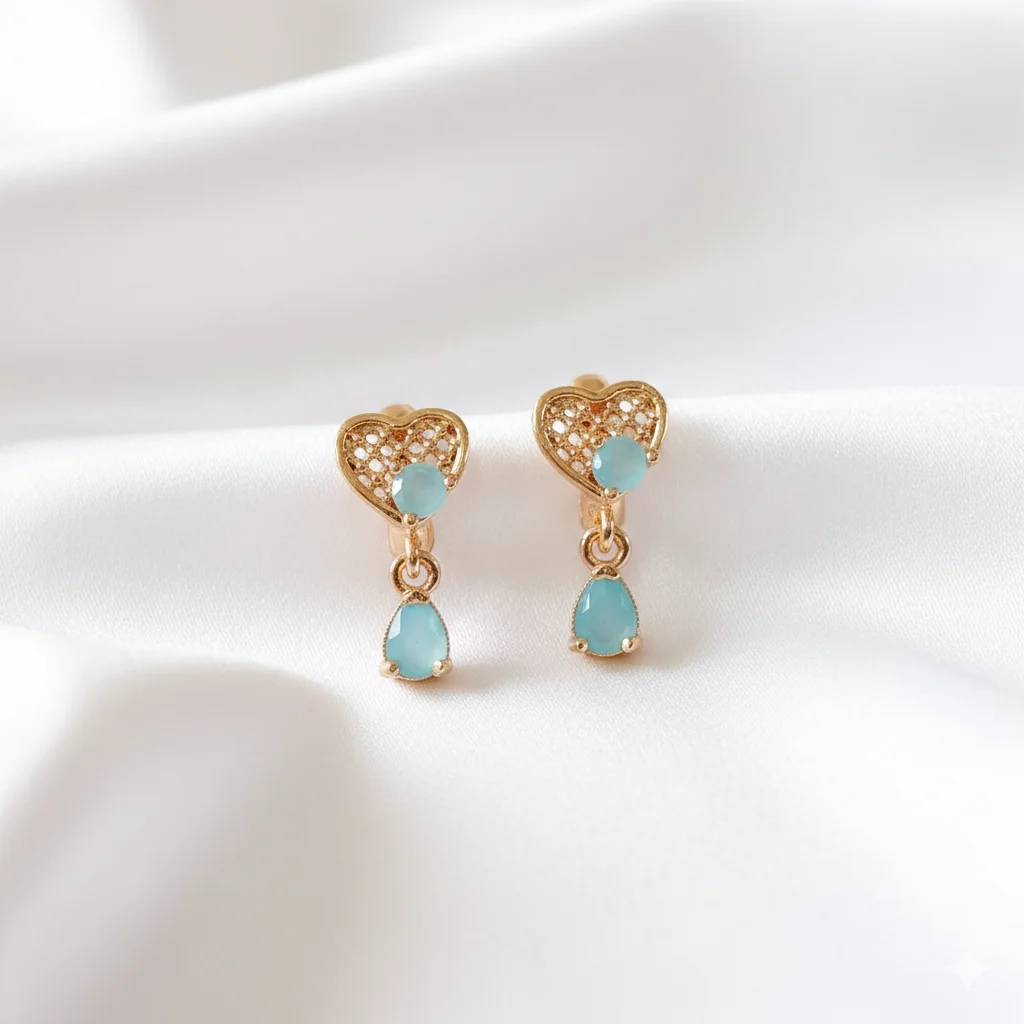 Heartfall Drops Earrings, alternate product view 2