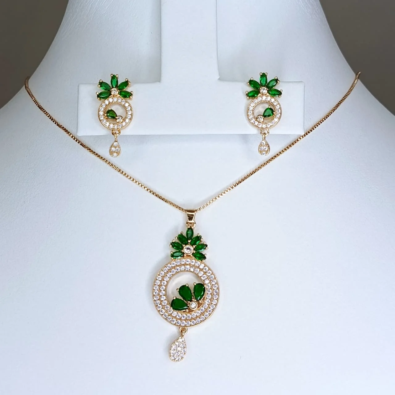 Zircon Stone Locket Set, alternate product view 3