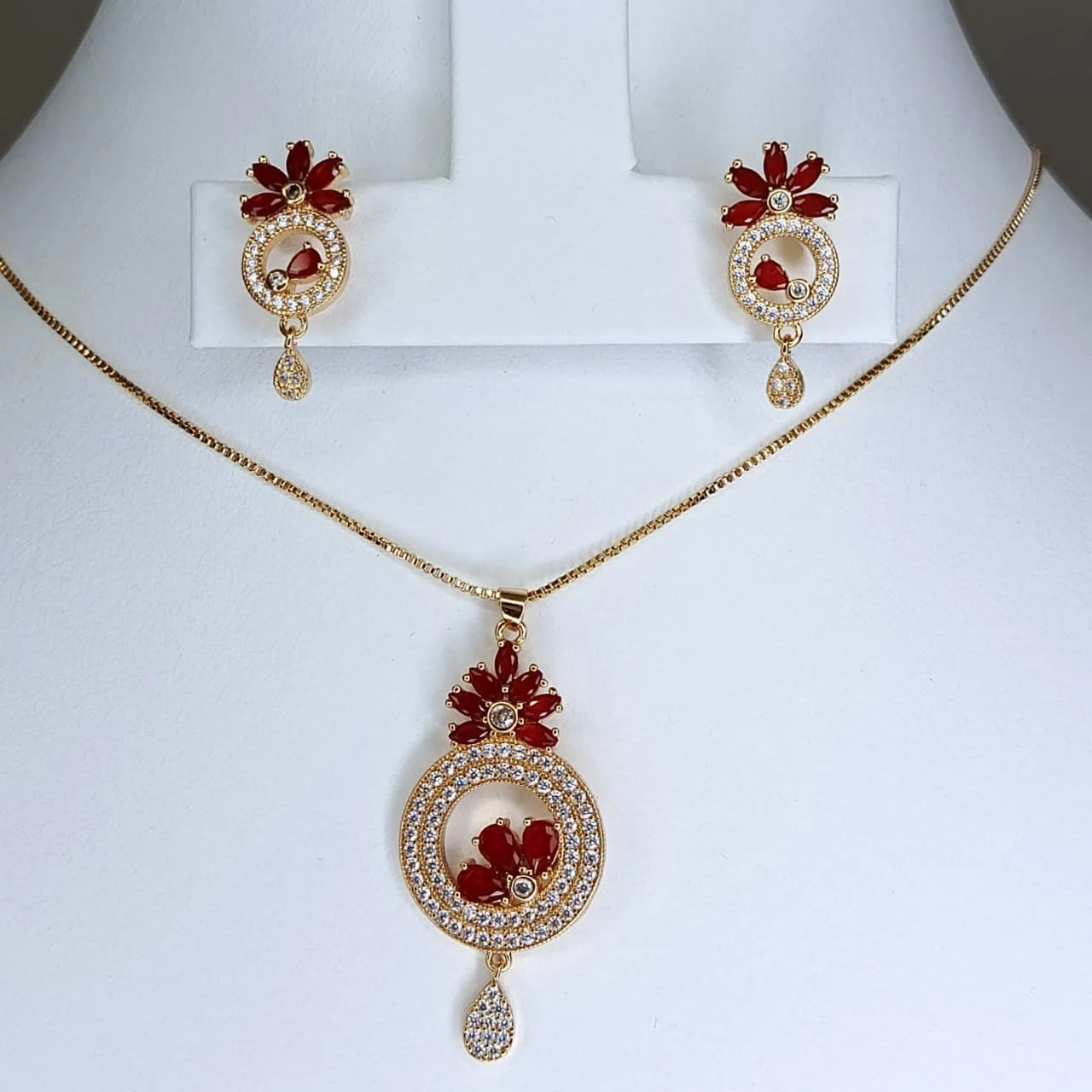 Zircon Stone Locket Set, alternate product view 2