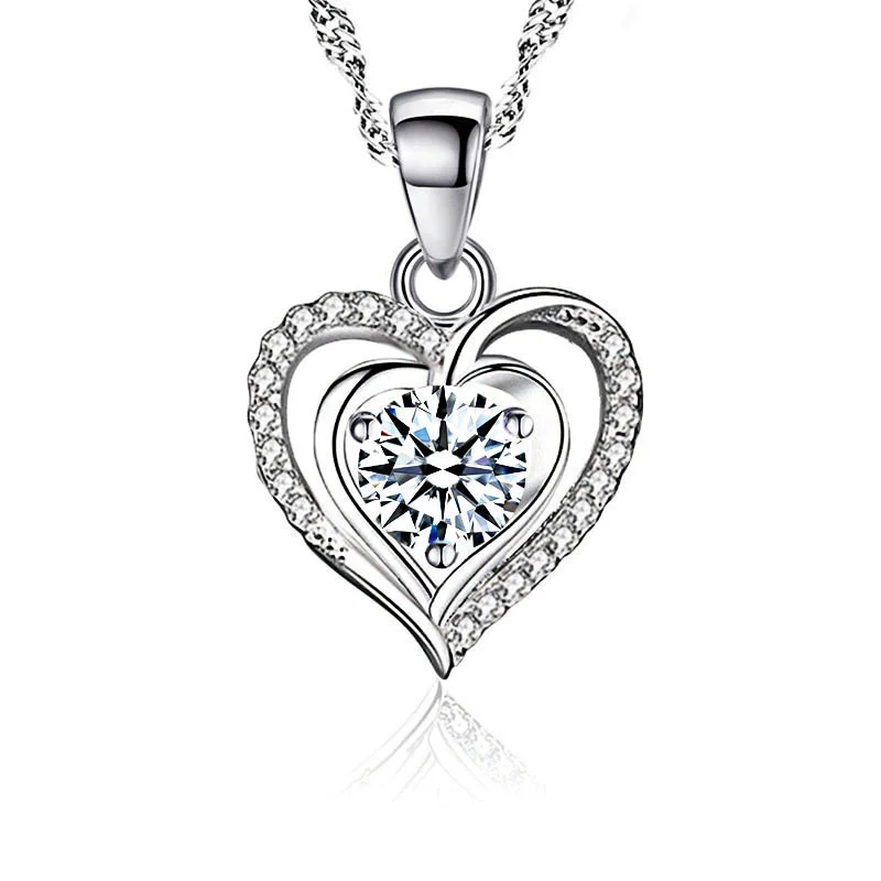 Pure White Solitaire Pendant