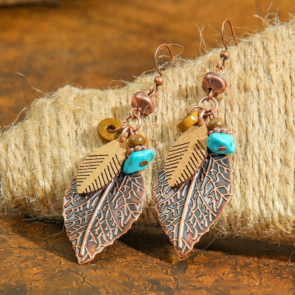 leaf earrings