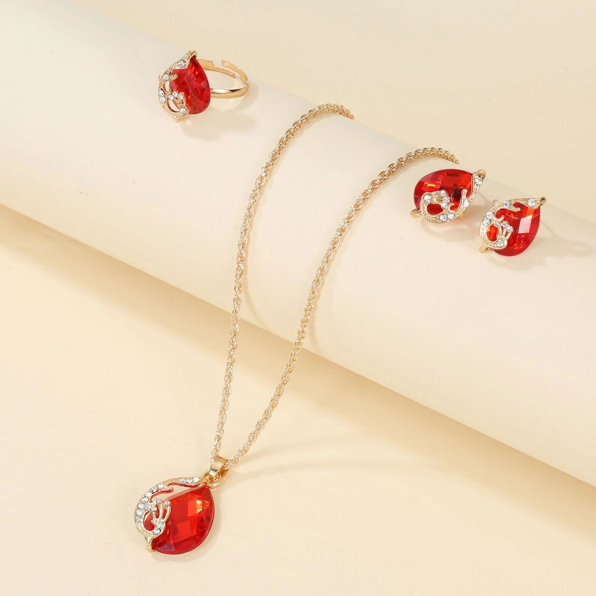 Korean Minimalist Geo Set (Red)