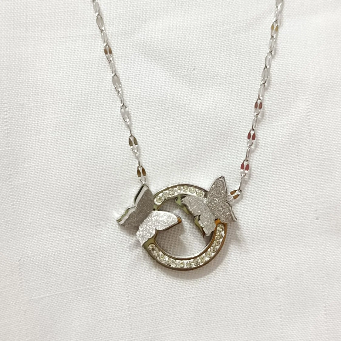 Twin Butterfly Pendant necklace product photo