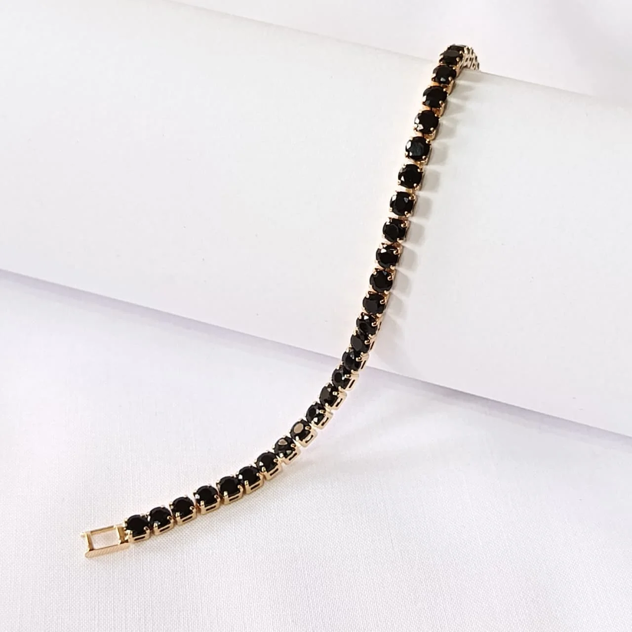 Round-Cut Crystal Tennis Bracelet, alternate product view 3