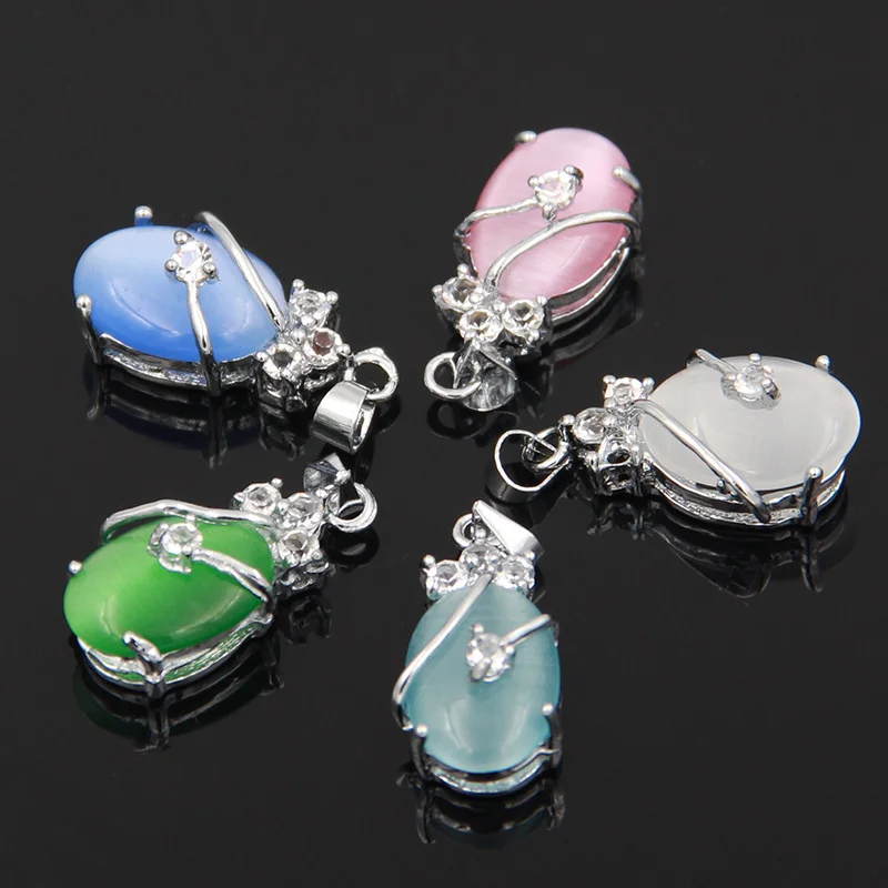 Opal Style Cat's Eye Necklace - Image 3