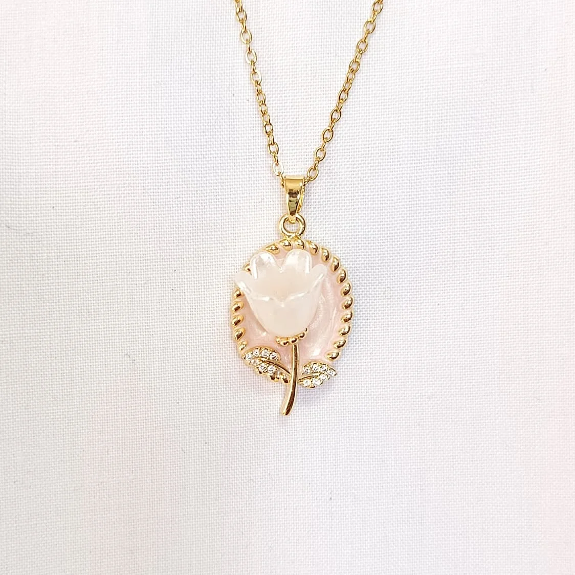 Floral Pendant Necklace, alternate product view 2