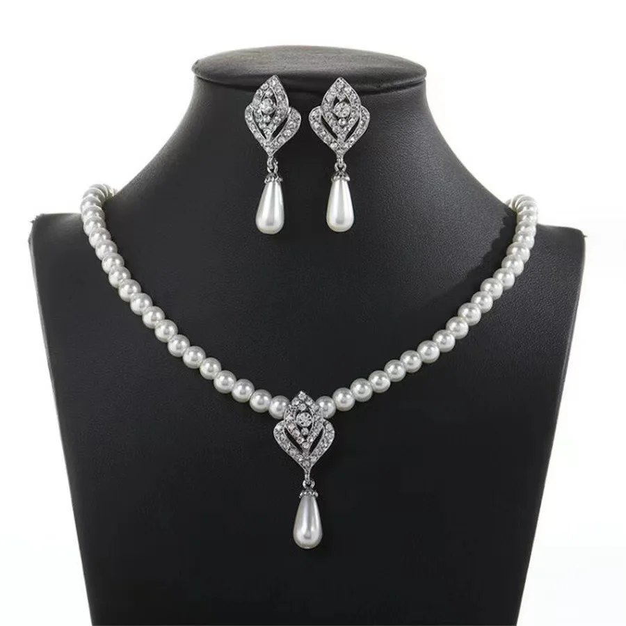 Pearl Tassel Y-Necklace Set
