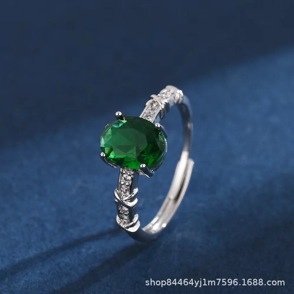 Emerald 'Live Exclusive' Adjustable Ring