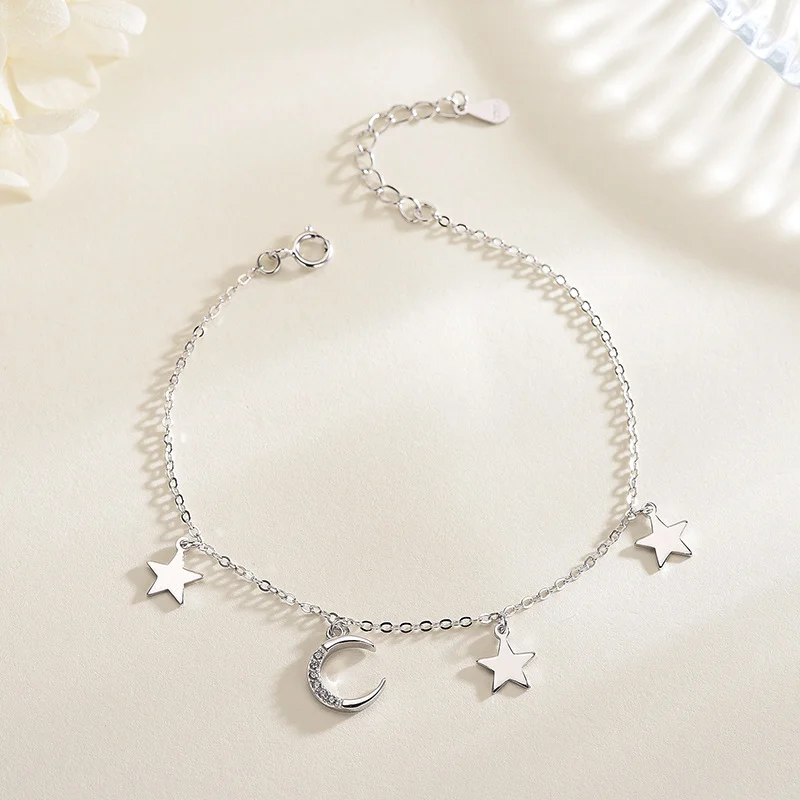 Celestial Moon & Star Charm Bracelet